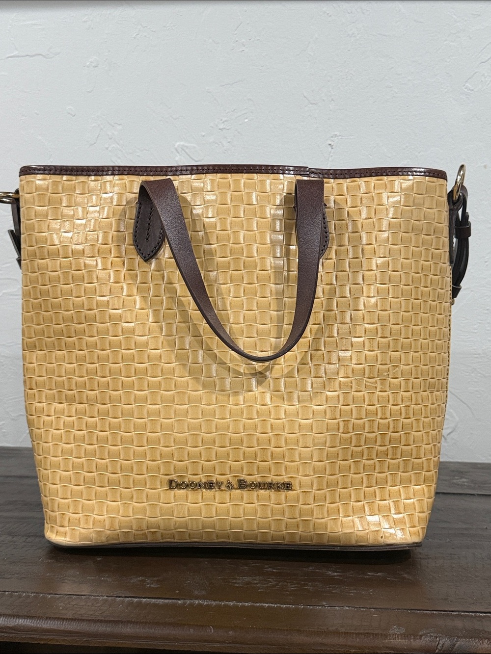 Dooney & Bourke Lilliana Woven Embossed Leather Tote